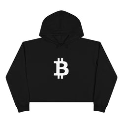 Classic Bitcoin Women's Crop Hoodie