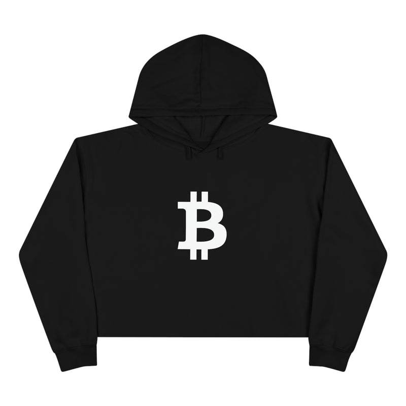 Classic Bitcoin Women's Crop Hoodie