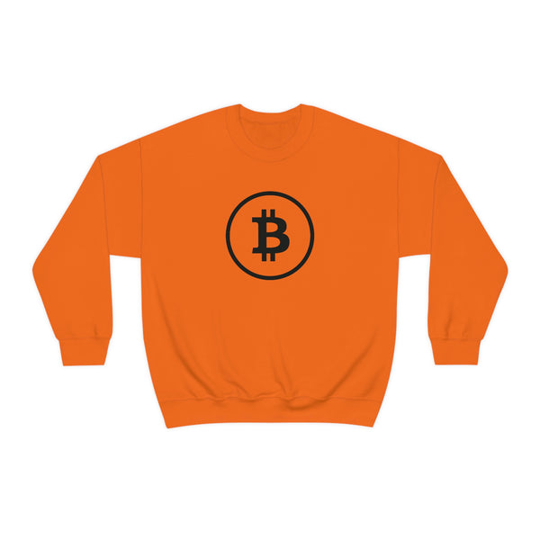 Black Bitcoin Logo Unisex Sweatshirt